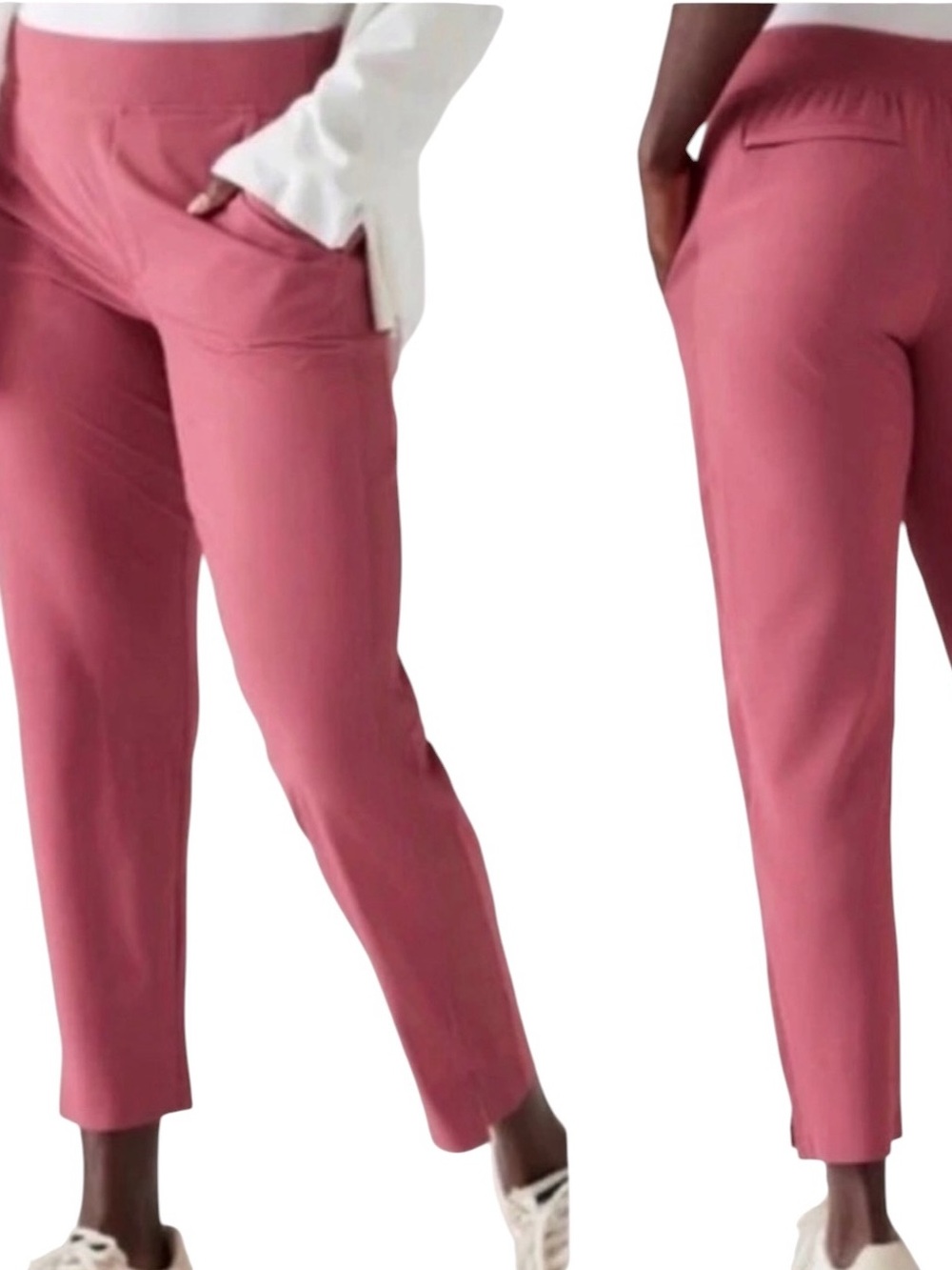 Athleta Brooklyn Ankle Pants size 2, Rose Pink